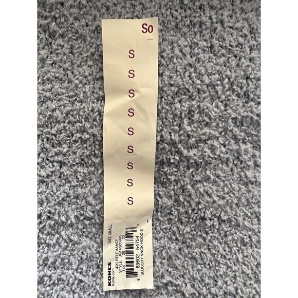 SO Womens Blue Pullover Crop V-Neck Hoodie Chunky Sweater Small Stretch New - Picture 7 of 9